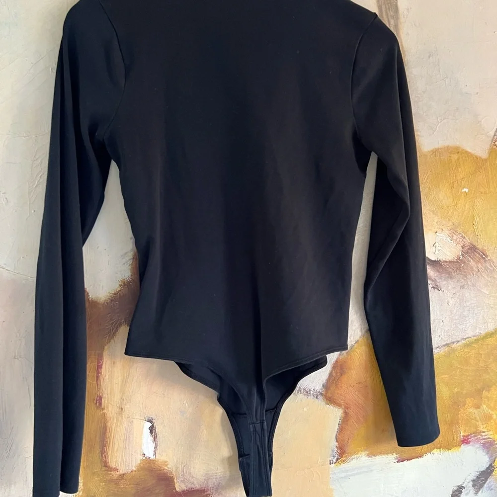 Black Long Sleeve Bodysuit - Picture 3 of 4
